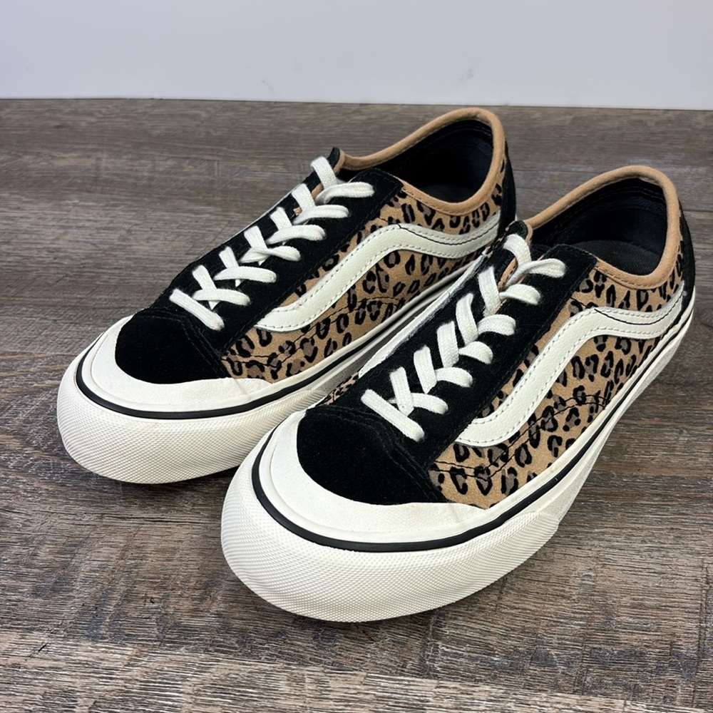 Vans Style 36 Decon SF Mini Leopard Suede Sneakers Women’s 7 Men’s 5.5